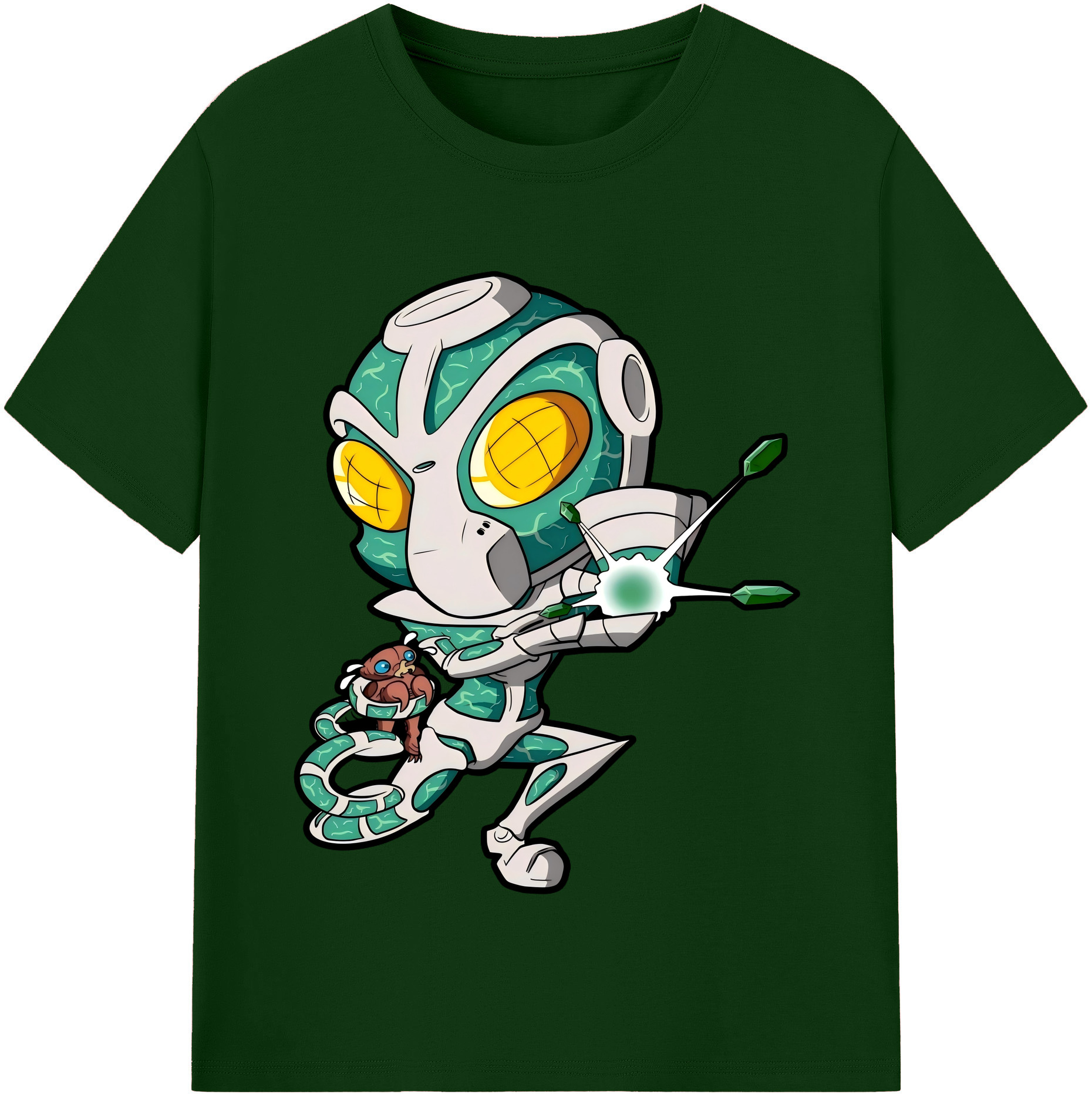（画像用） ジョジョの奇妙な冒険 花京院 典明（かきょういん のりあき） JoJo's Bizarre Adventure Kakyoin Noriaki 綿100％半袖Tシャツ（フロントプリント）
